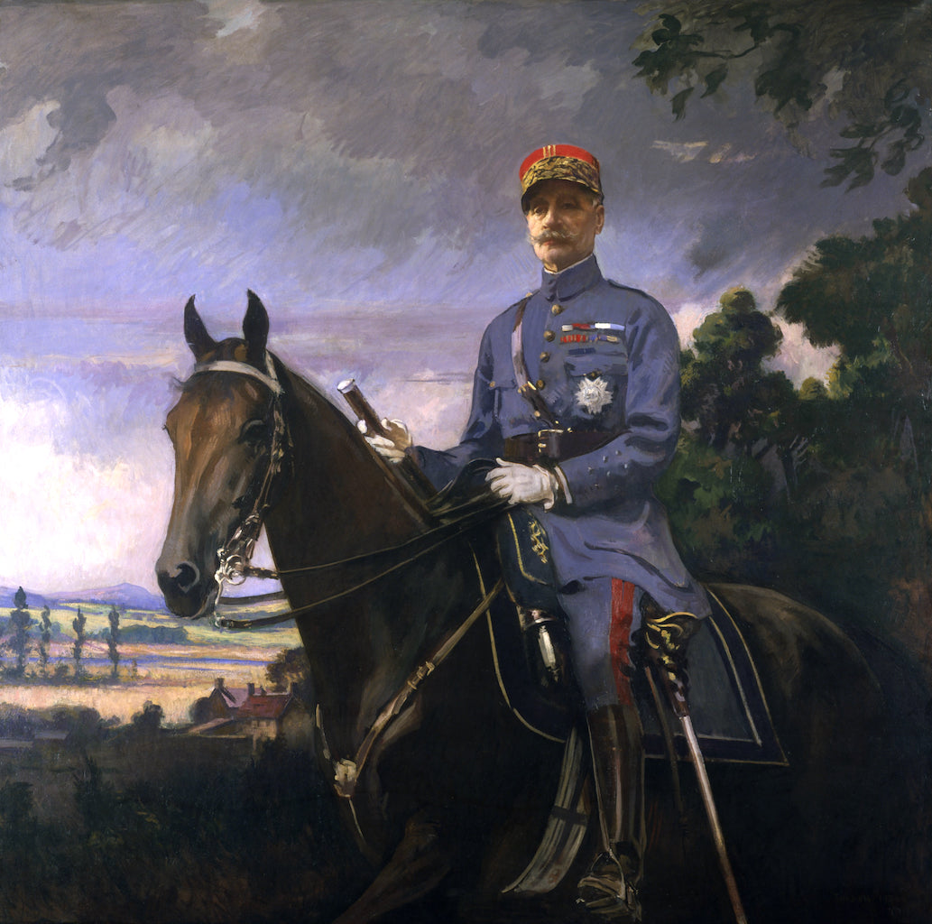 Marshal Ferdinand Foch, vintage artwork by Edmund Tarbell, 12x8" (A4) Poster