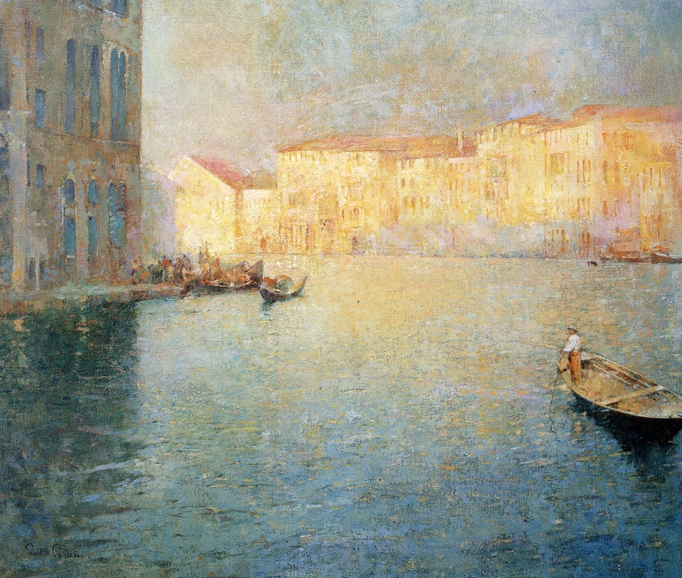 The Market, Venice by Emil (Soren Emil) Carlsen,A3(16x12")Poster