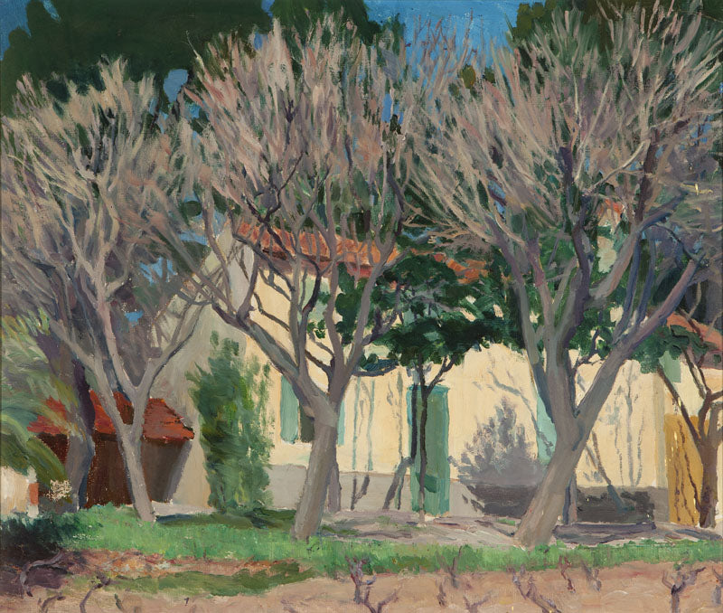 Trees Before a French Farmhouse by Anna Wood Brown,16x12(A3) Poster