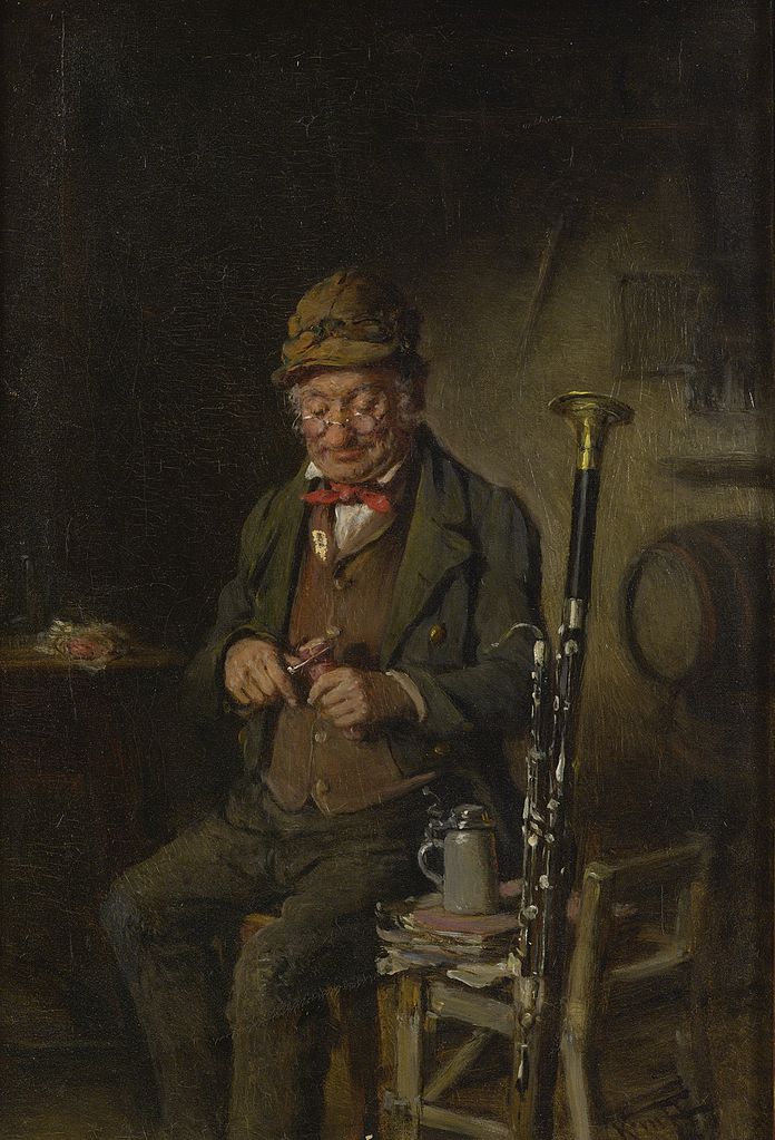 The Oboist, vintage artwork by Hermann Kern, 12x8" (A4) Poster