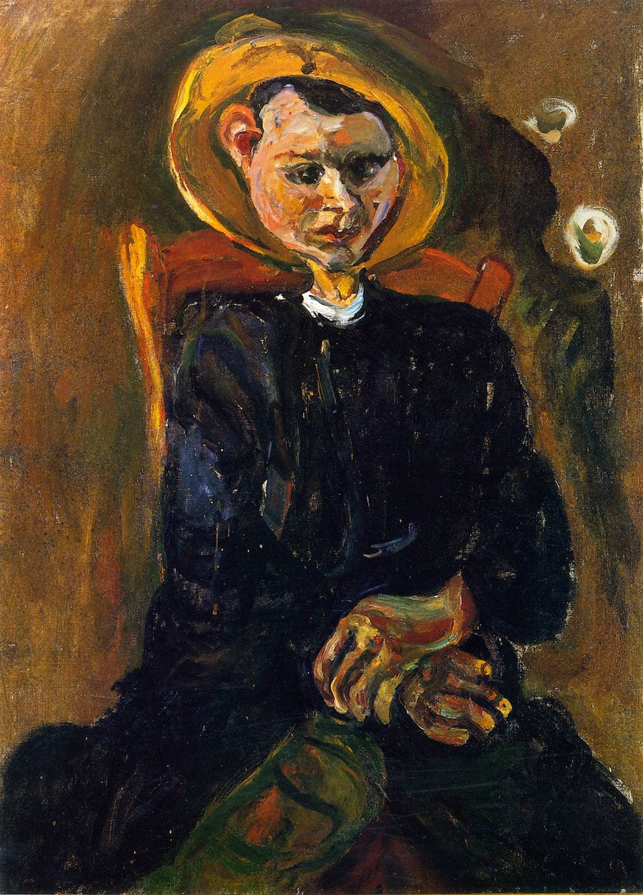 Boy with Yellow Hat by Chaim Soutine,16x12(A3) Poster