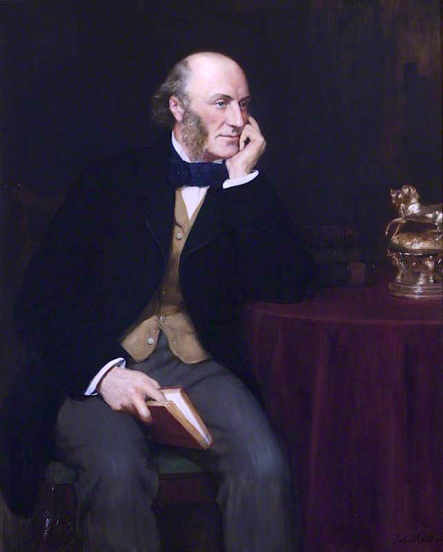 George John Vernon Warren, 5th Baron Vernon, vintage artwork by John Maler Collier, 12x8" (A4) Poster