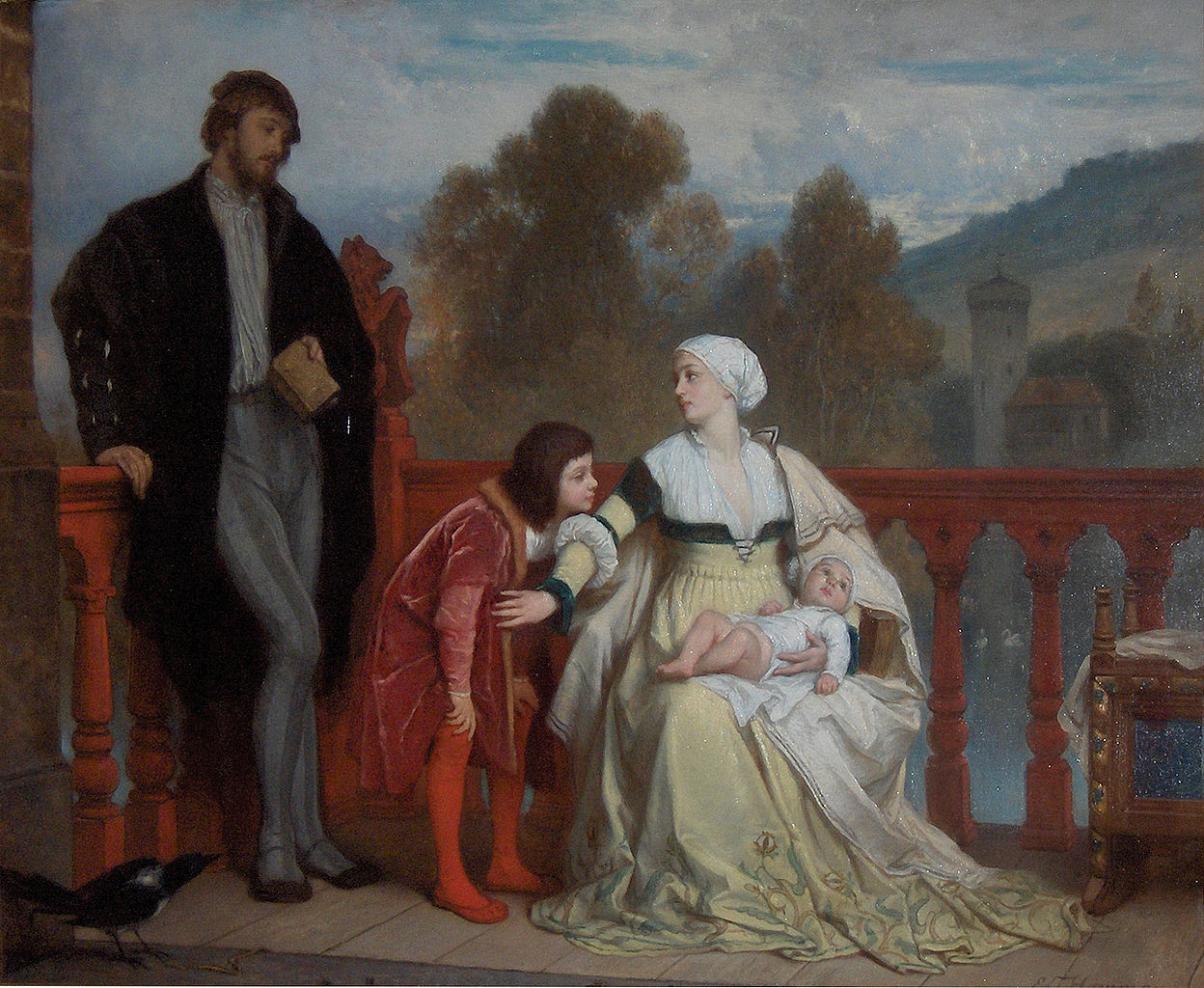 The Newborn, vintage artwork by Edouard Hamman, A3 (16x12") Poster Print