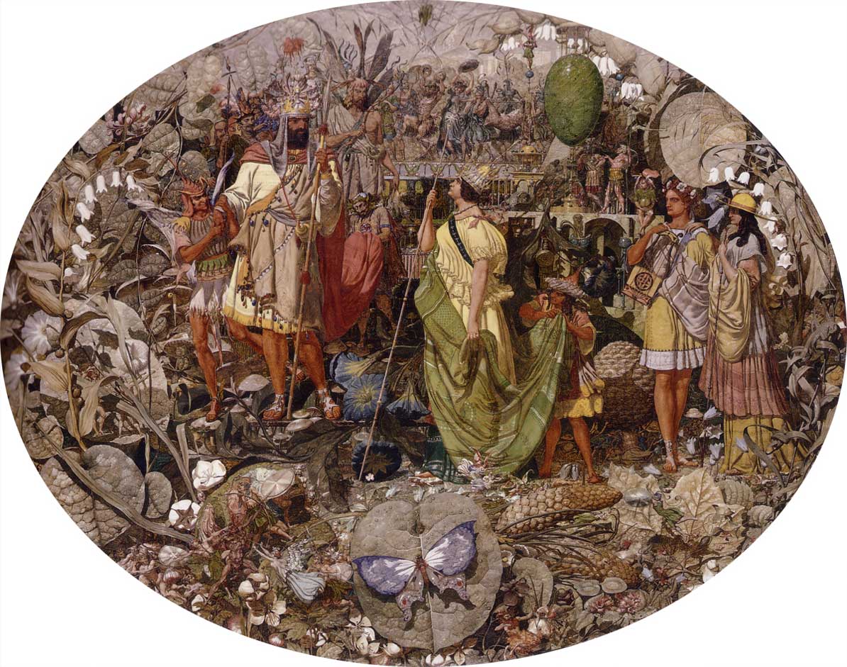 Contradiction: Oberon and Titania, vintage artwork by Richard Dadd, A3 (16x12") Poster Print