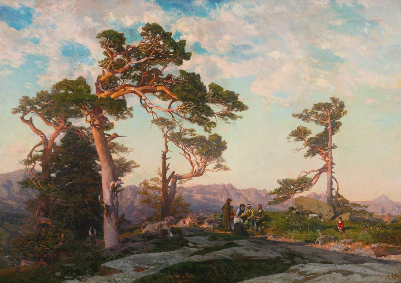 Guadarrama (Spain), vintage artwork by Martin Rico y Ortega, 12x8" (A4) Poster
