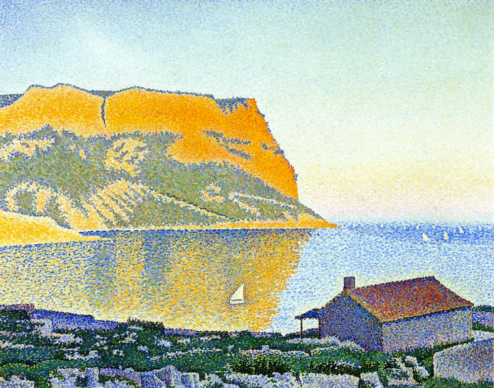 Cap Canaille, Cassis, Opus 200, vintage artwork by Paul Signac, 12x8" (A4) Poster