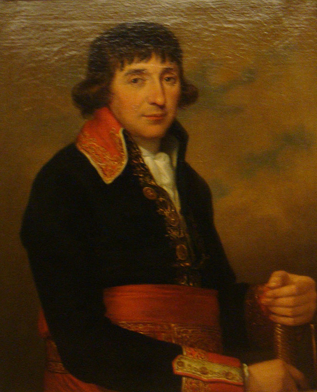 Augustin de Lespinasse, vintage artwork by Angelica Kauffmann, 12x8" (A4) Poster