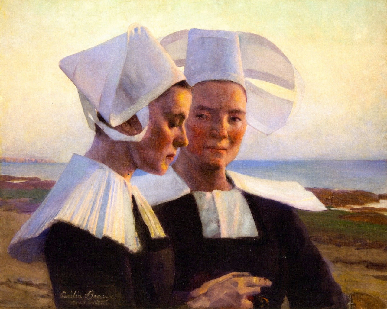 Twilight Confidences by Cecilia Beaux,A3(16x12")Poster