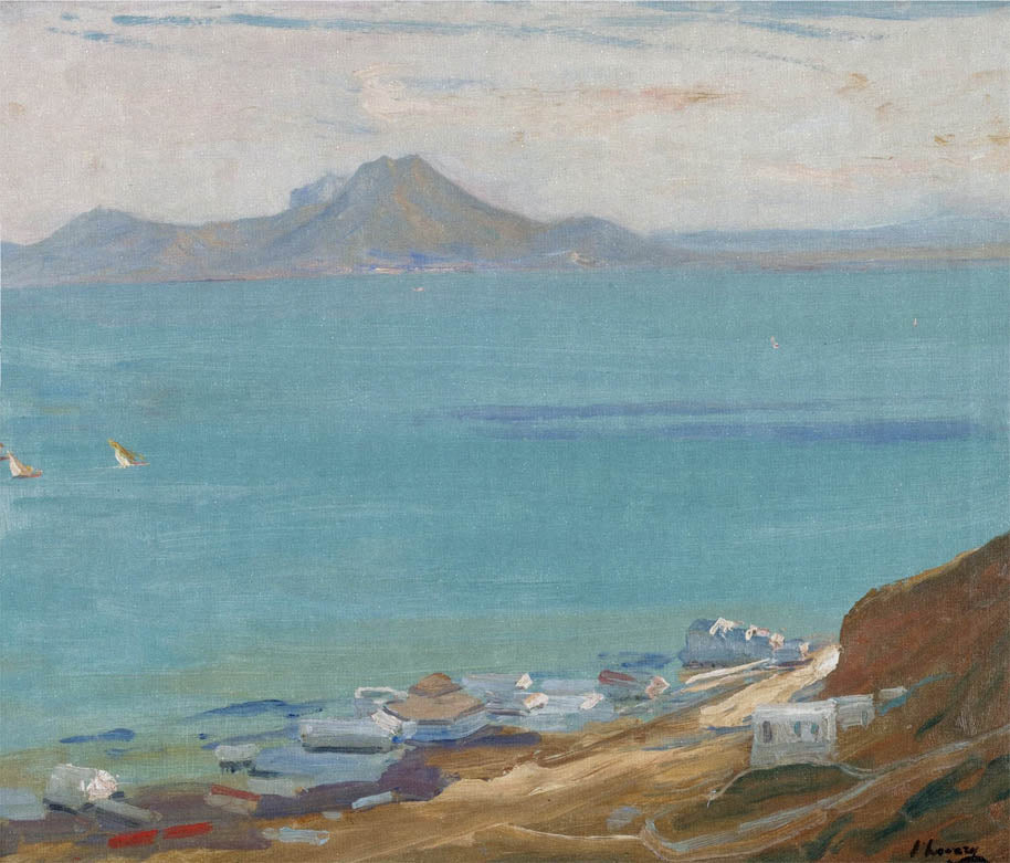 The Bay of Tunis by Sir John Lavery, R.A.,A3(16x12")Poster