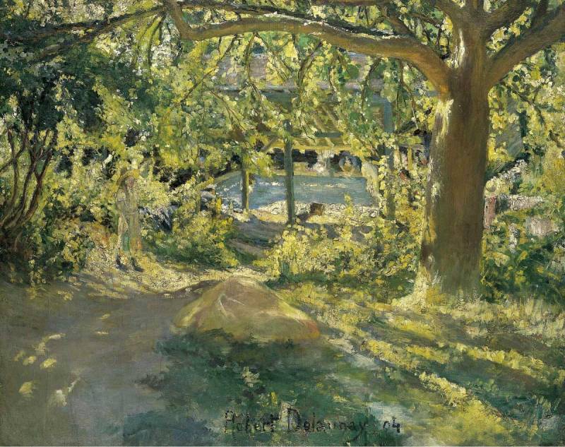 The Laundry Place, vintage artwork by Robert Delaunay, 12x8" (A4) Poster