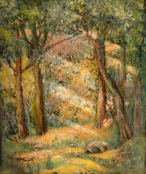 Woodscape - Trees in a Forest by Mary Helen Carlisle,A3(16x12")Poster