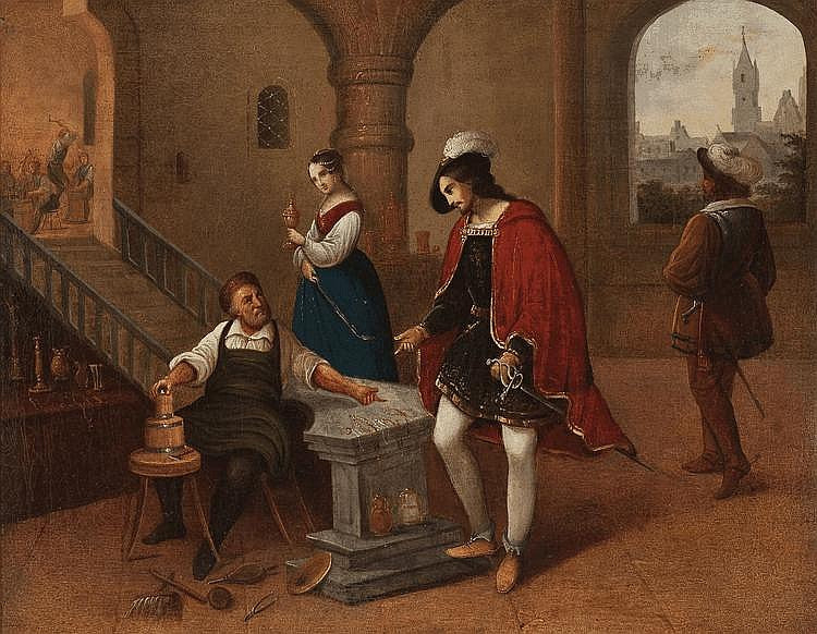 Scene from 'Käthchen of Heilbronn', vintage artwork by Wilhelm Nerenz, A3 (16x12") Poster Print