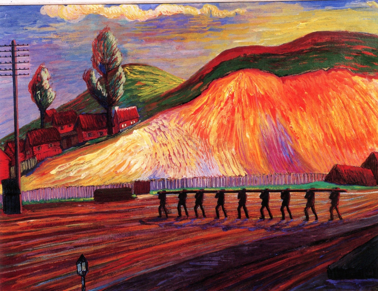 The Pit, vintage artwork by Marianne von Werefkin, 12x8" (A4) Poster