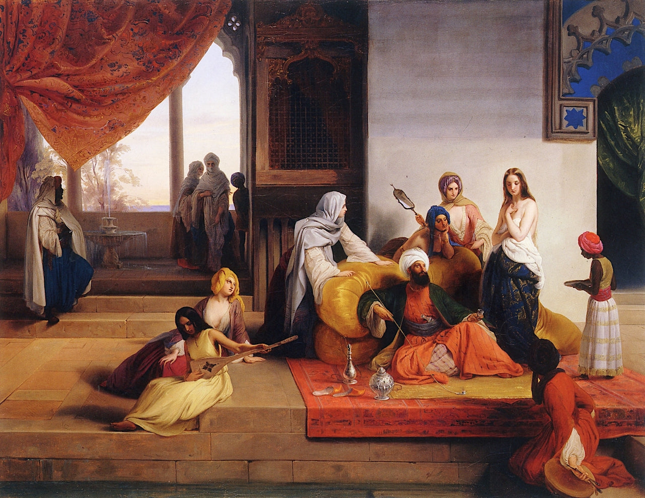 Harem, vintage artwork by Francesco Paolo Hayez, A3 (16x12") Poster Print