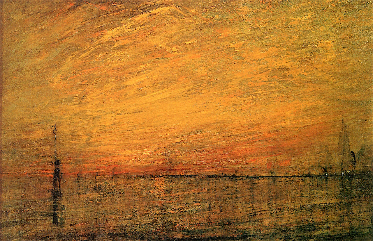 Sunset Variations, vintage artwork by William Gedney Bunce, 12x8" (A4) Poster