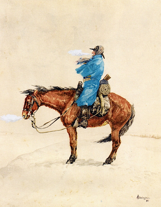 Cold Day on Picket by Frederic Remington,A3(16x12")Poster
