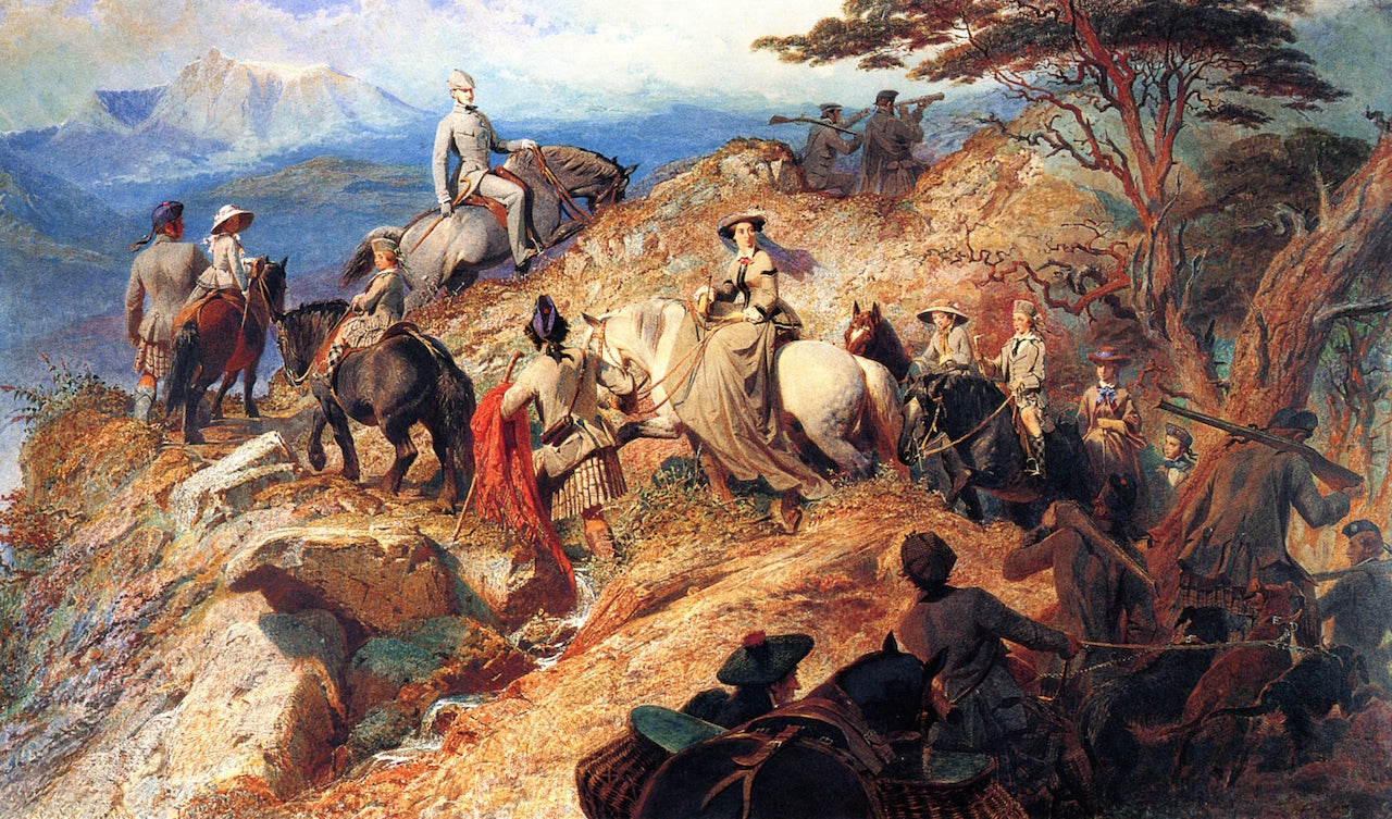 Morning in the Highlands, vintage artwork by Carl Haag, A3 (16x12") Poster Print