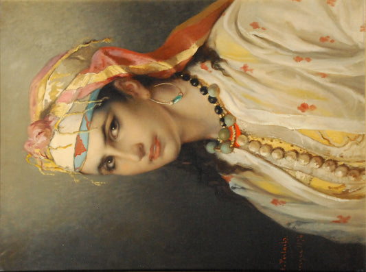 Haouisha, vintage artwork by Jean-François Portaels, A3 (16x12") Poster Print