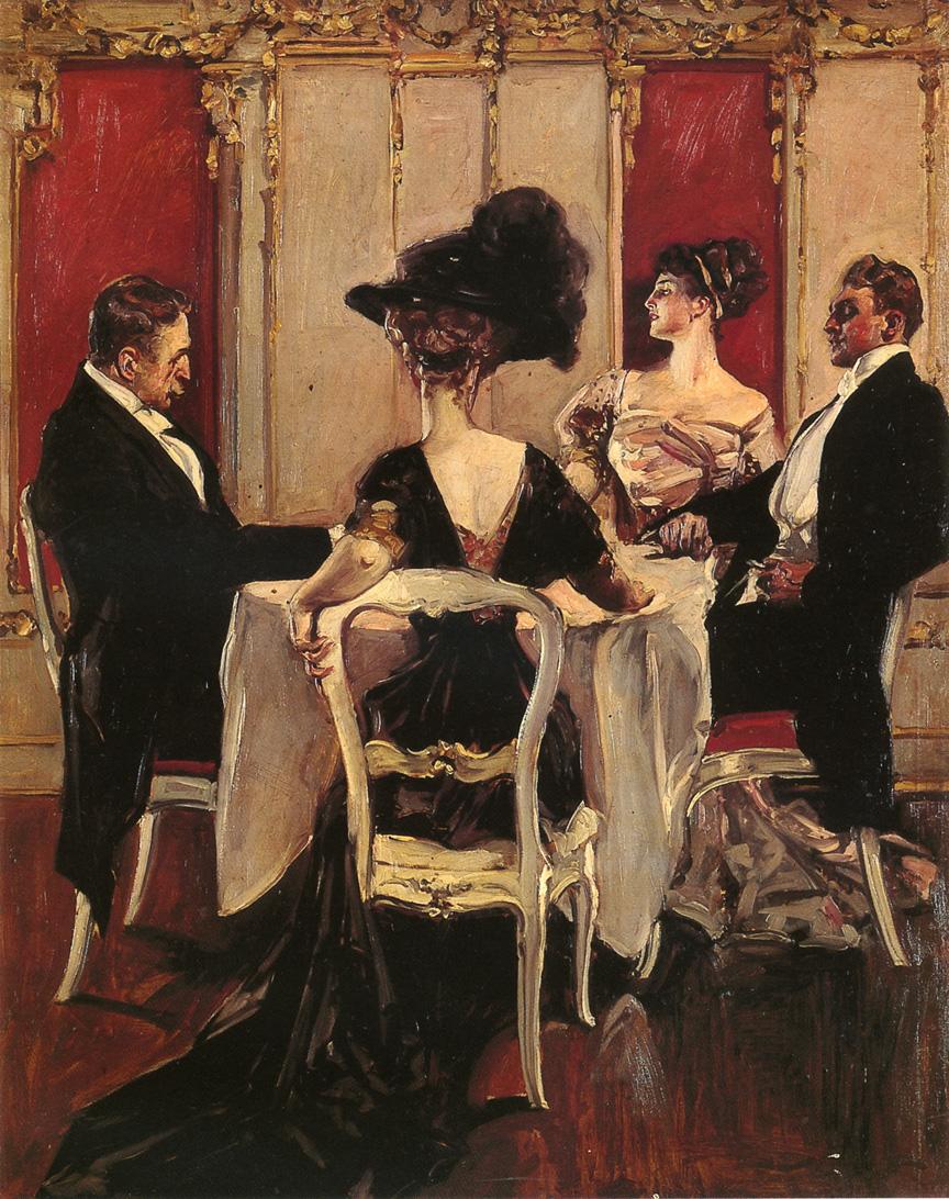 Idle Conversation by Albert Beck Wenzell,A3(16x12")Poster