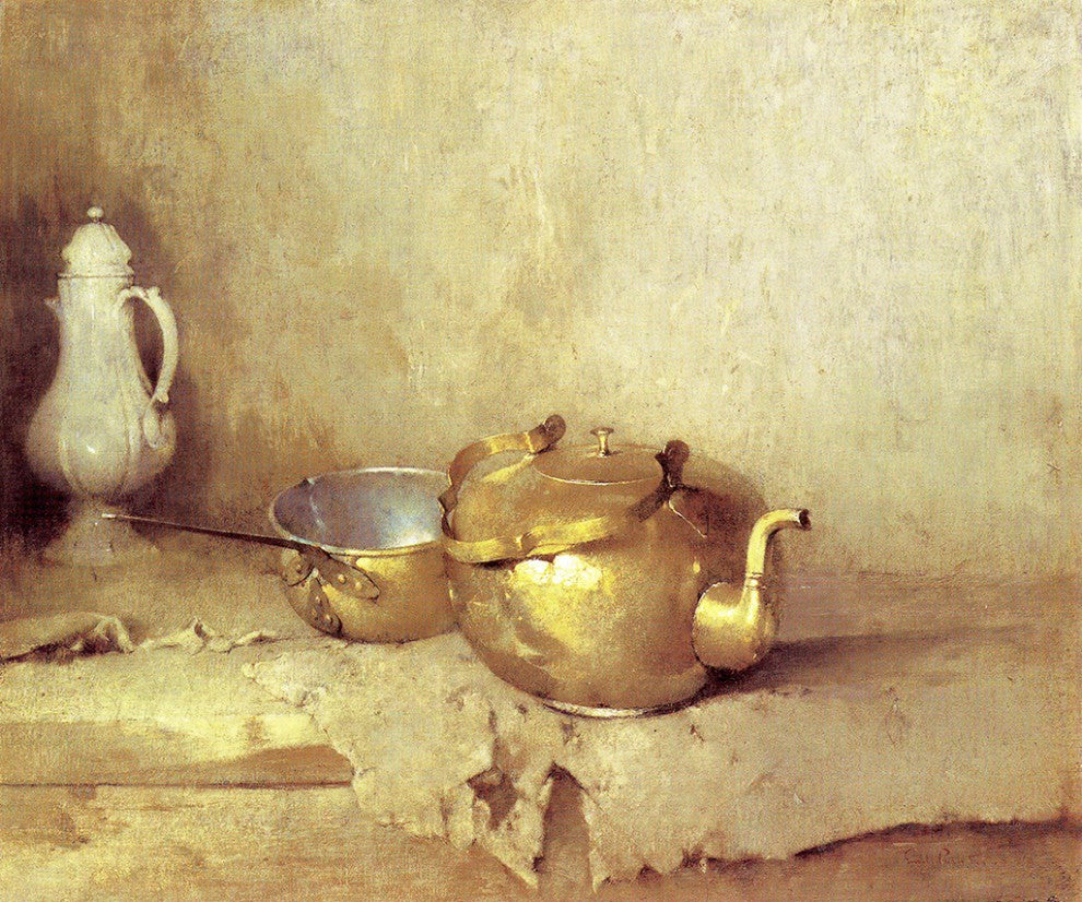 ettle with Porcelain Coffee Pot by Emil (Soren Emil) Carlsen,A3(16x12")Poster