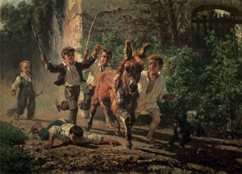 Urchins, vintage artwork by Filippo Palizzi, A3 (16x12") Poster Print