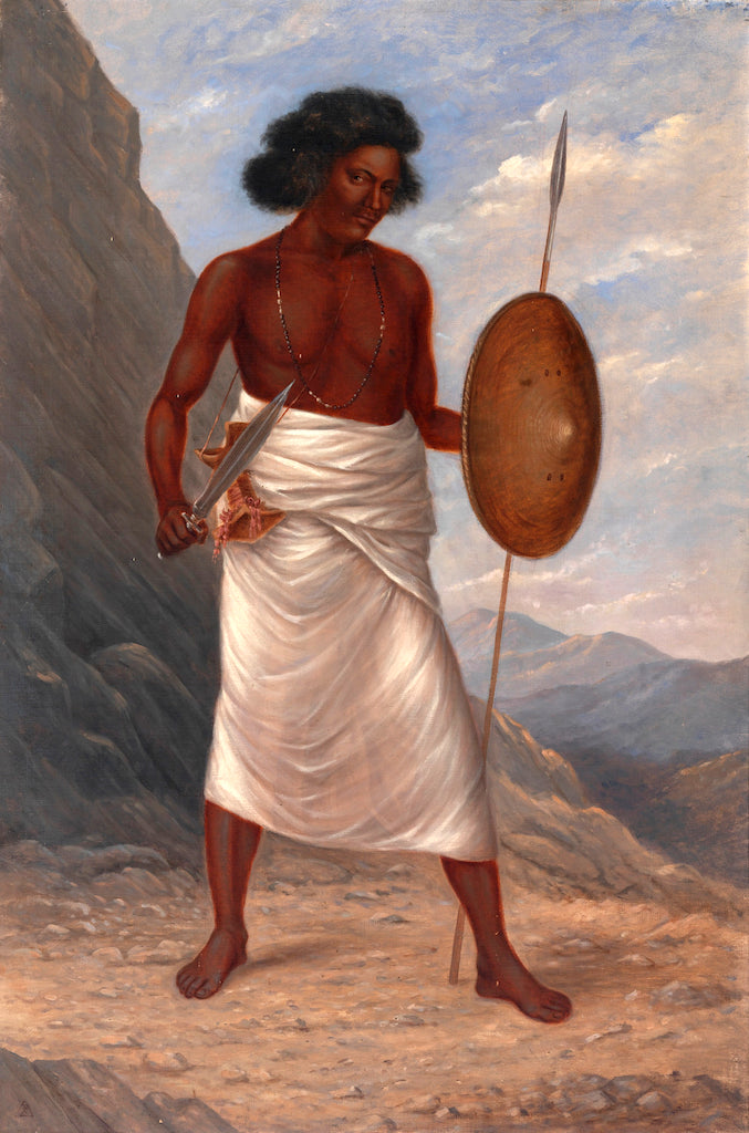 Somali Man, vintage artwork by Antonio Zeno Shindler, 12x8" (A4) Poster