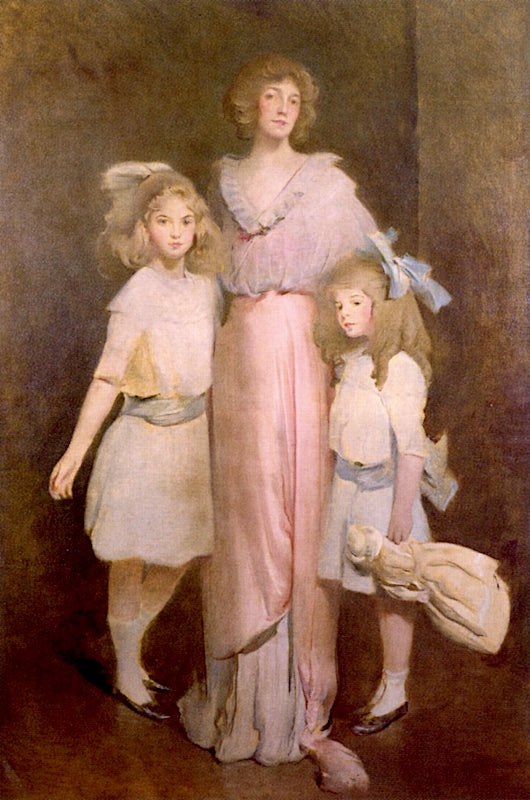Goodyear Wagner Daniels and Children by John White Alexander,A3(16x12")Poster