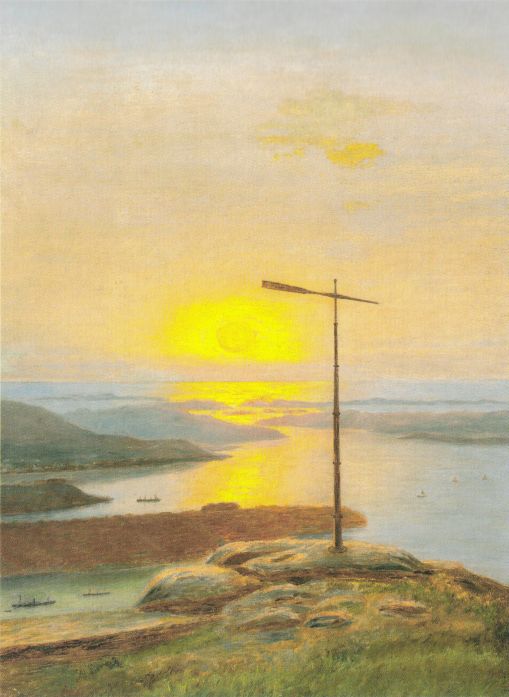 Sandviksfjellet, Bergen, vintage artwork by Frants Diderik Bøe, A3 (16x12") Poster Print