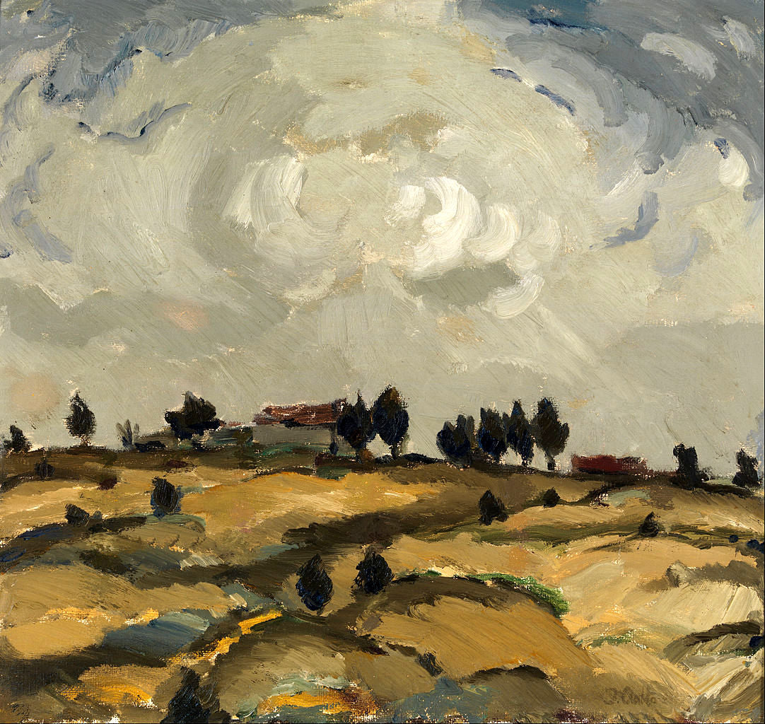 Autumn Landscape with Clouds by Ilmari Aalto,16x12(A3) Poster