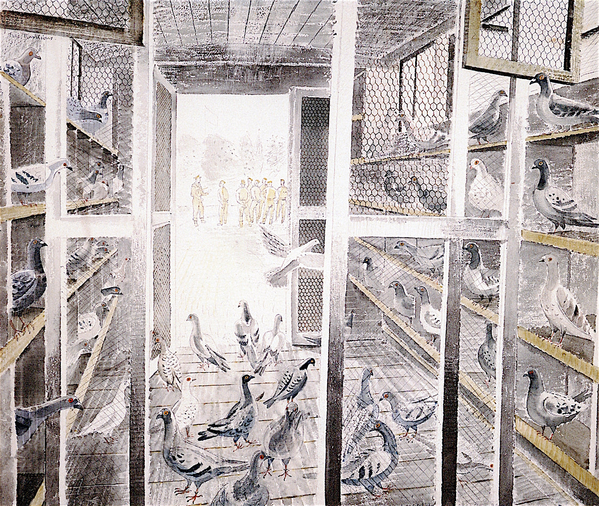 iford;s Mobile Pigeon Loft, Sawbridgeworth by Eric Ravilious,16x12(A3) Poster