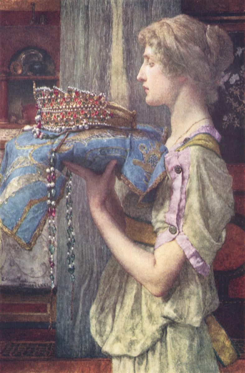 A Crown, vintage artwork by Sir Lawrence Alma-Tadema, 12x8" (A4) Poster