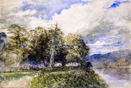Bettws-y-Coed, vintage artwork by David Cox, 12x8" (A4) Poster