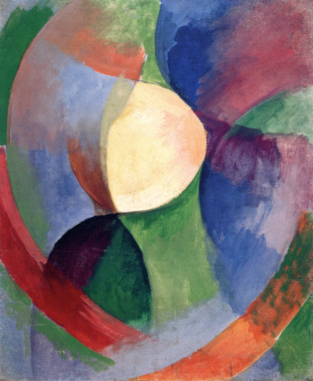 Circular Forms, vintage artwork by Robert Delaunay, 12x8" (A4) Poster