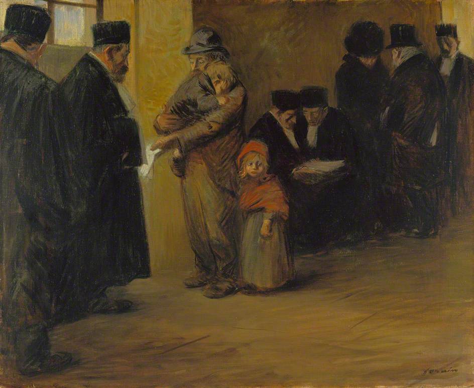 Legal Assistance, vintage artwork by Jean-Louis Forain, 12x8" (A4) Poster