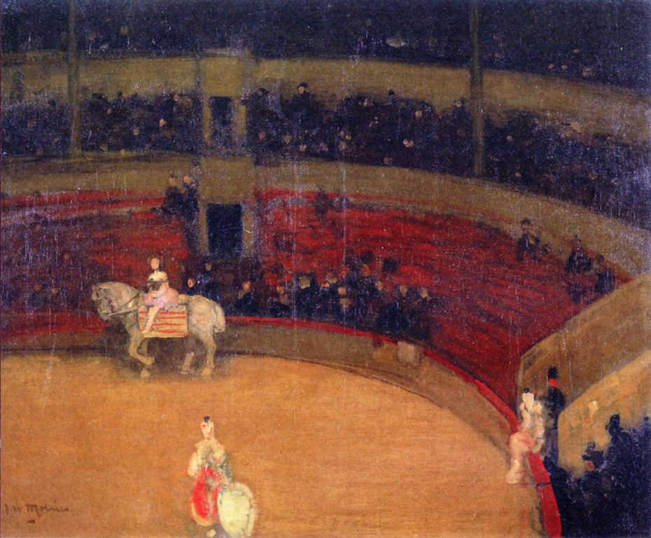The Circus, Montmartre, vintage artwork by James Wilson Morrice, 12x8" (A4) Poster