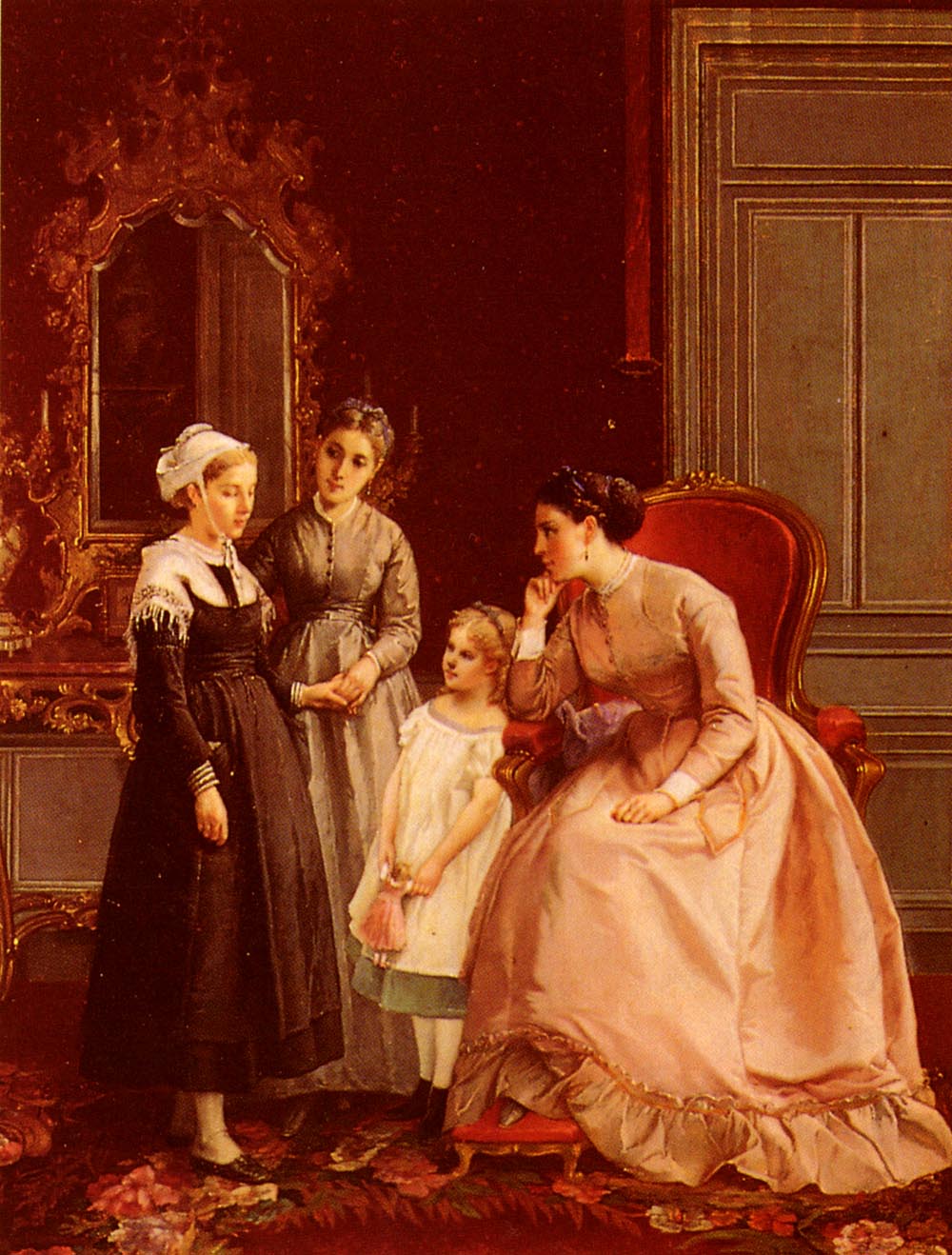 The Naughty Child, vintage artwork by Francois-Louis Lanfant de Metz, A3 (16x12") Poster Print