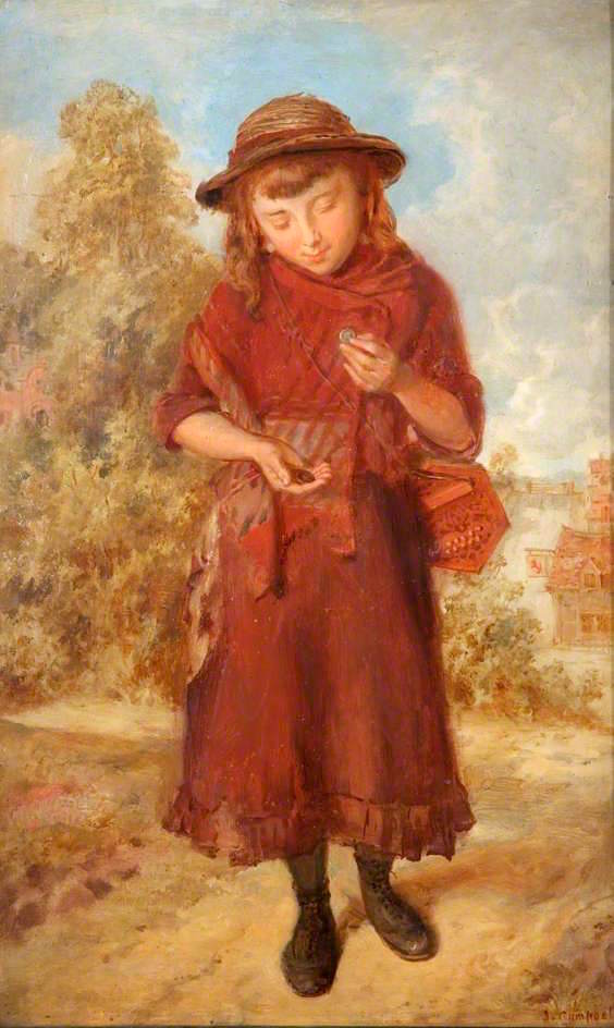 The Homeward Trudge, vintage artwork by James Campbell, 12x8" (A4) Poster