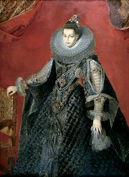 Portrait of the Infanta Isabella Clara Eugenia, vintage artwork by Gaspard de Crayer, 12x8" (A4) Poster