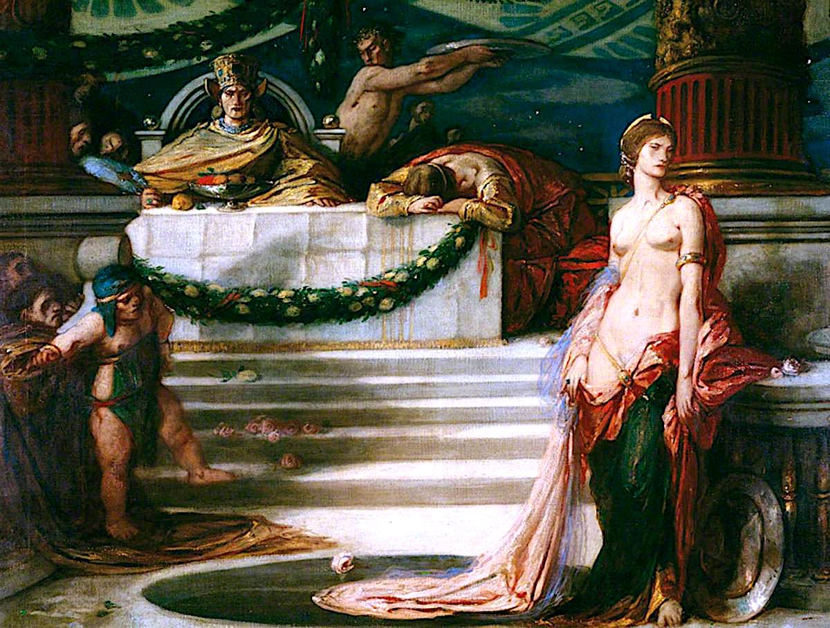 Salome, Daughter of Herodias, vintage artwork by Charles S. Ricketts, 12x8" (A4) Poster