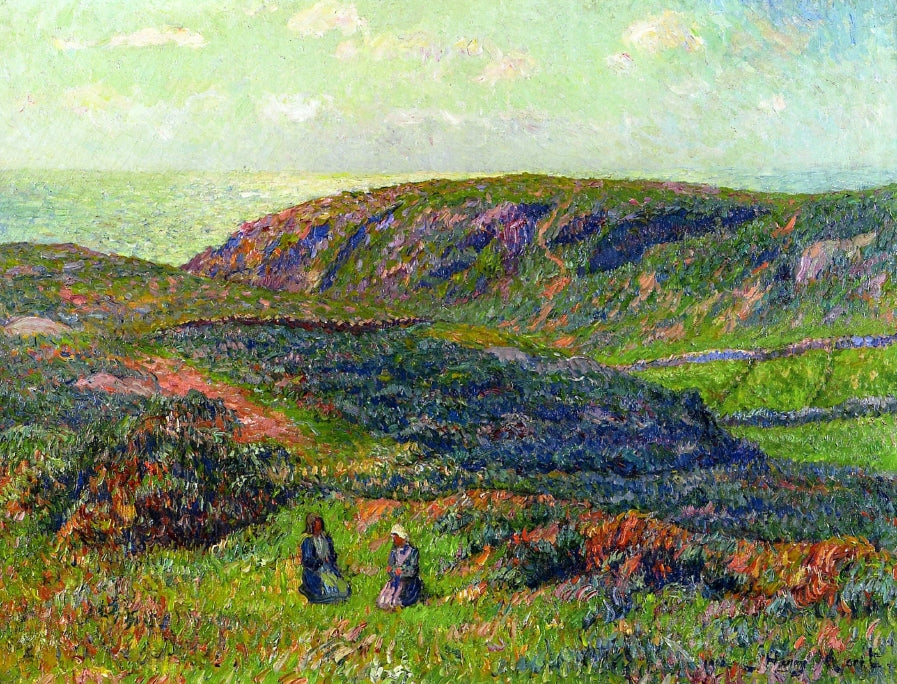Conversation in the Moor by Henry Moret,A3(16x12")Poster
