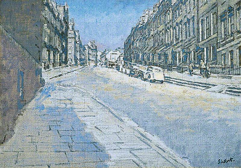 Belmont, Bath, vintage artwork by Walter Richard Sickert, 12x8" (A4) Poster