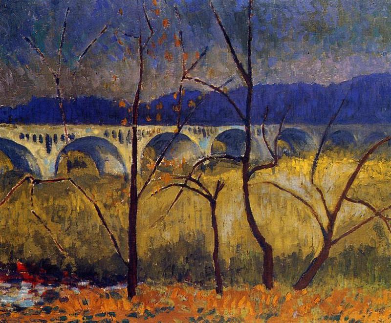 The Aqueduct, vintage artwork by Paul Serusier, 12x8" (A4) Poster
