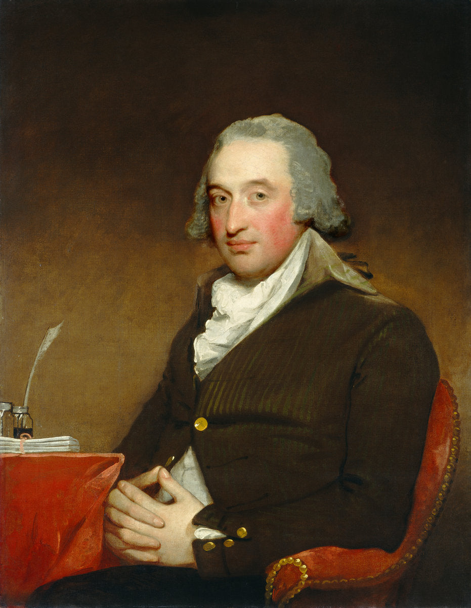 George Pollock, vintage artwork by Gilbert Stuart, 12x8" (A4) Poster