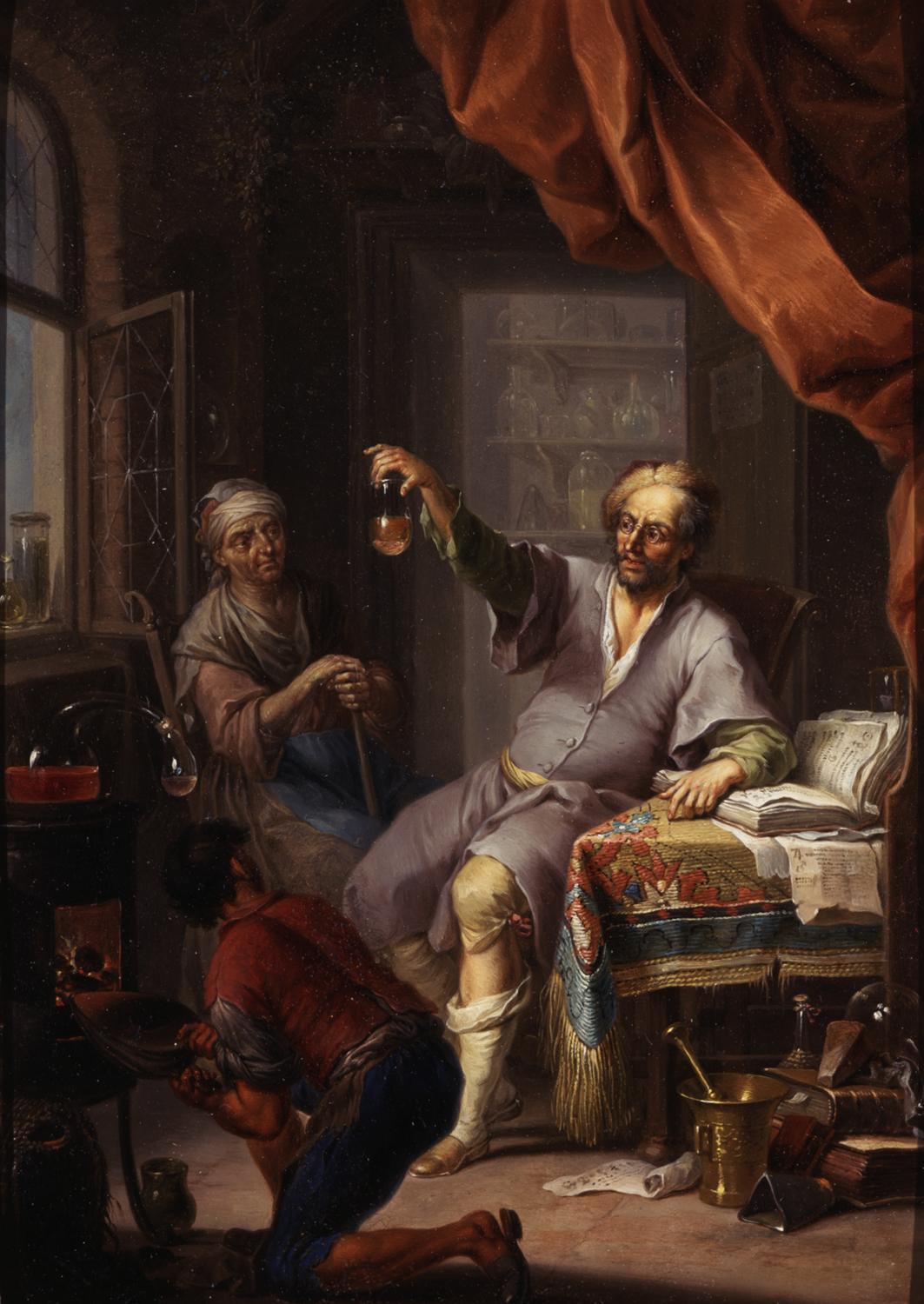The Medical Alchemist, vintage artwork by Franz Christoph Janneck, 12x8" (A4) Poster