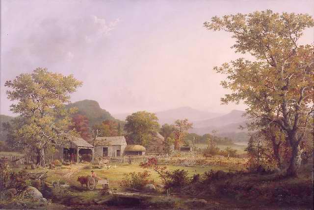 Cider Making in the Country, vintage artwork by George Henry Durrie, A3 (16x12") Poster Print