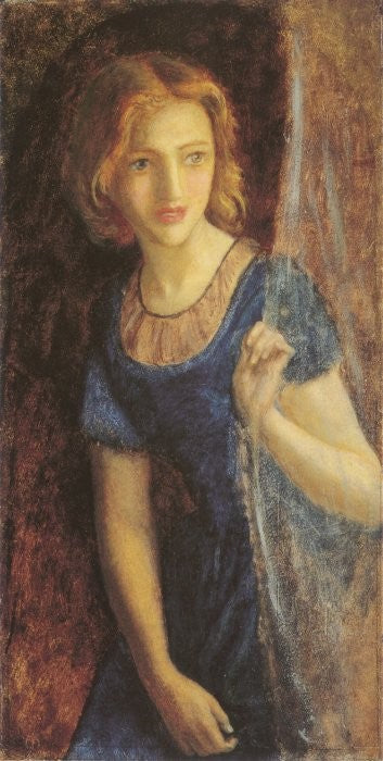 Mariana at the Window, vintage artwork by Arthur Hughes, 12x8" (A4) Poster