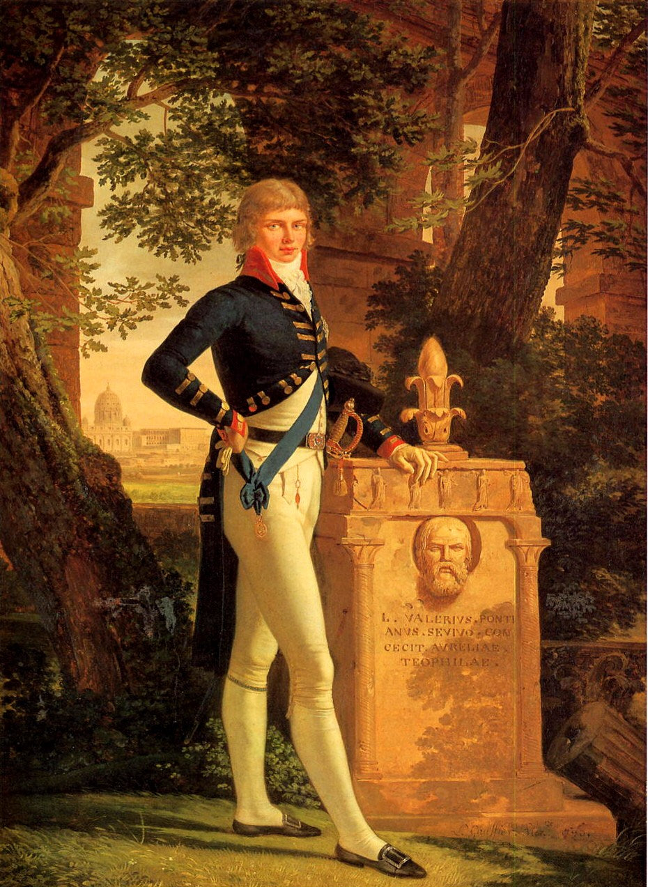 Portrait of Prince Augustus Frederick, Duke of Sussex (1773-1843), vintage artwork by Louis Gauffier, 12x8" (A4) Poster