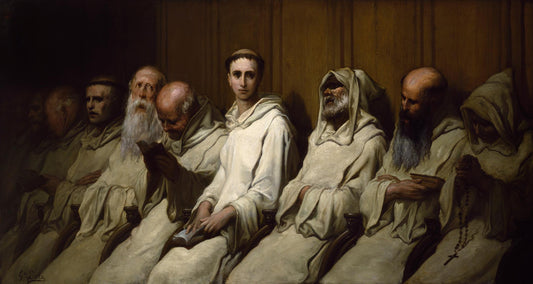 The Neophyte, vintage artwork by Gustave Dore, 12x8" (A4) Poster