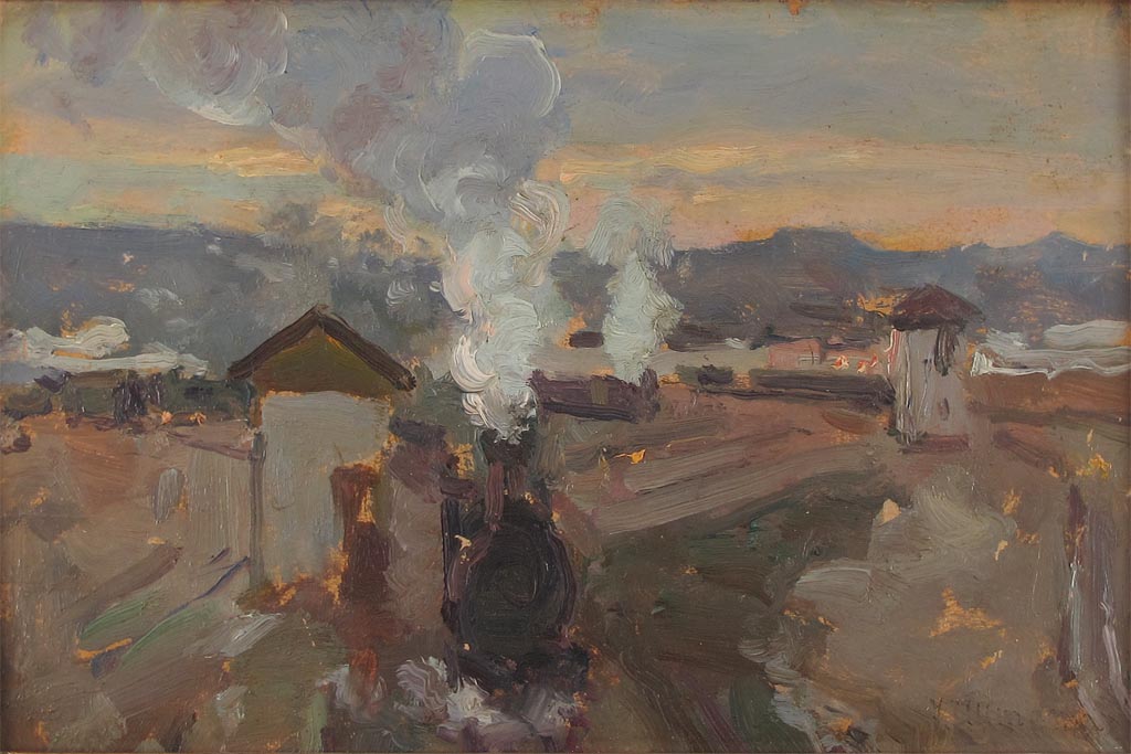 The Rail Yard in Salzburg by Julius Ullmann,A3(16x12")Poster