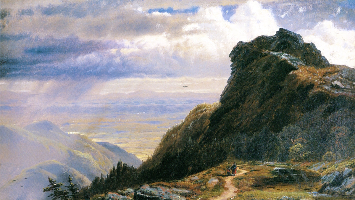 Mount Mansfield, New Hampshire, vintage artwork by Edmund Darch Lewis, 12x8" (A4) Poster